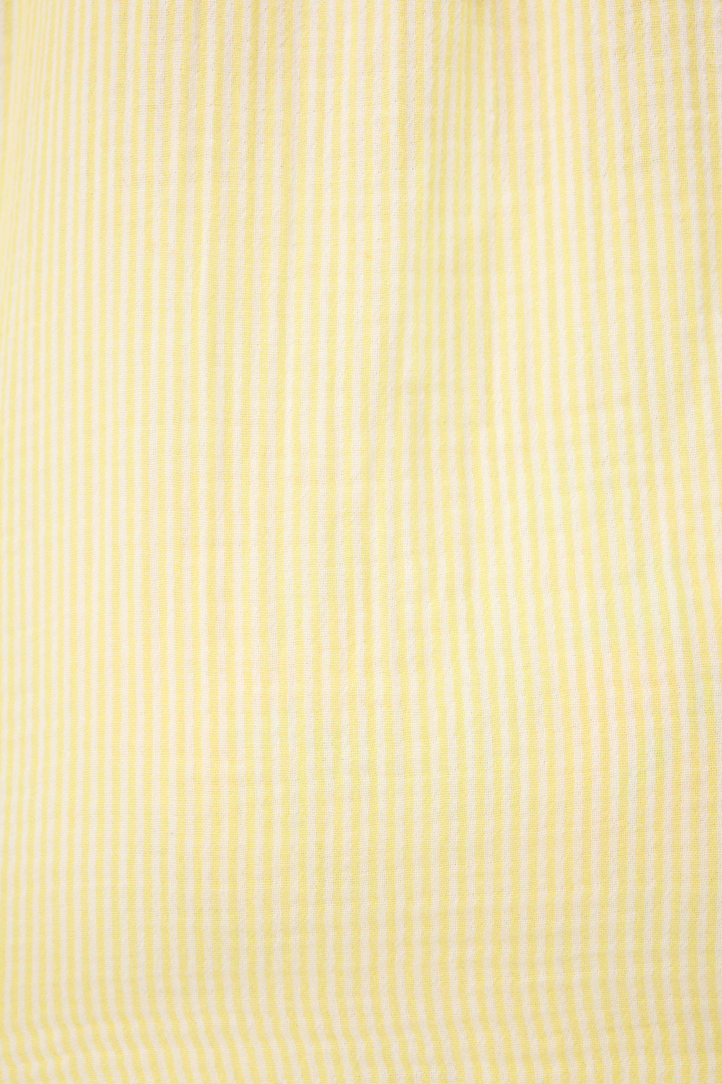 Yellow Stripe Long Sleeve Cotton Gauze Top