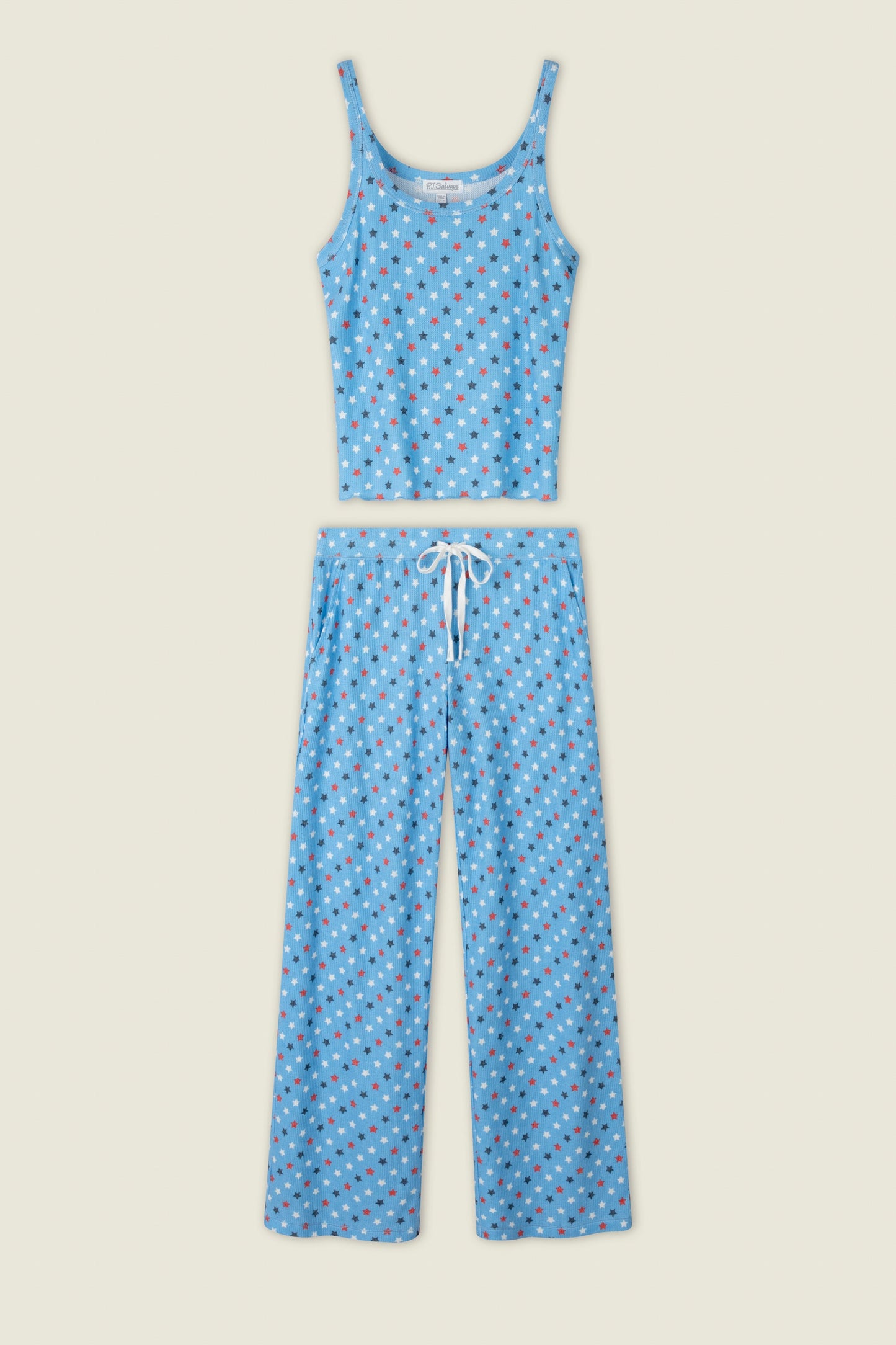Star Spangled Summer Bay Blue Star Print PJ Set