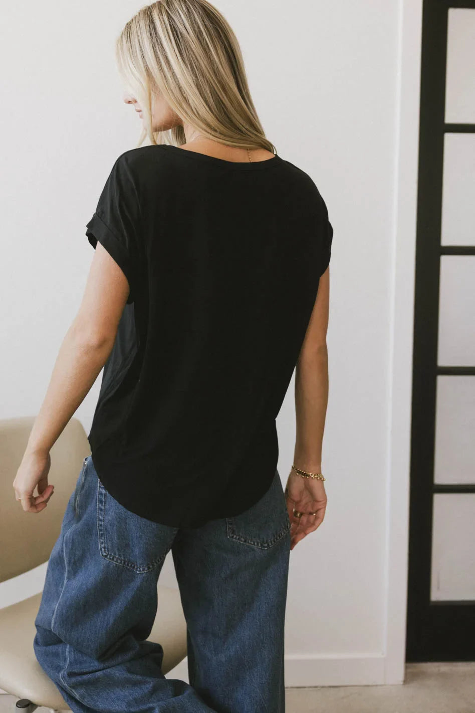 Callie Basic Tee in Black - FINAL SALE