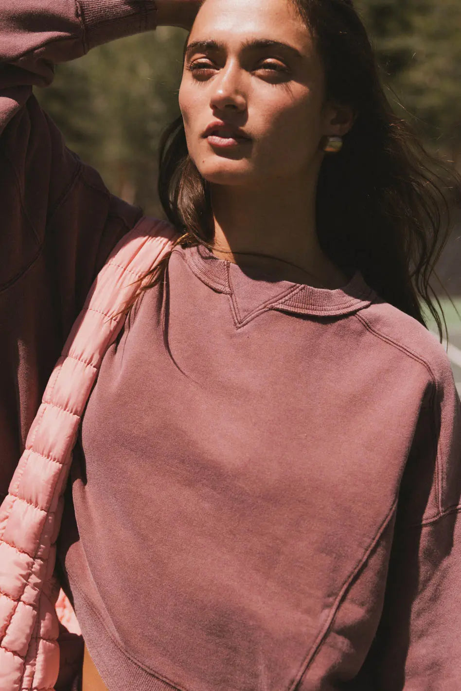 Aarti Sweatshirt in Burgundy - FINAL SALE