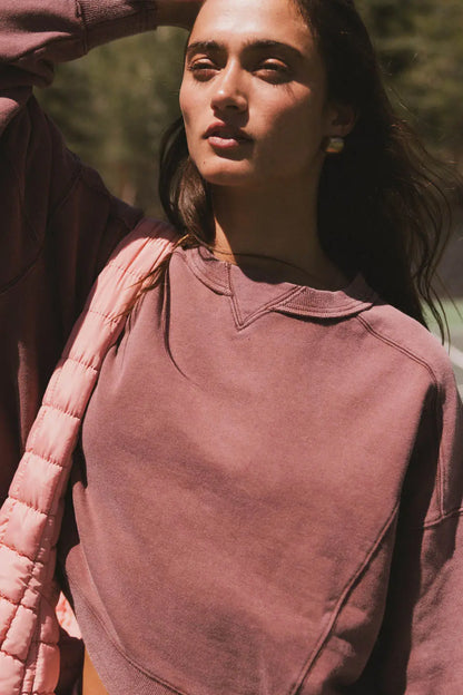 Aarti Sweatshirt in Burgundy - FINAL SALE