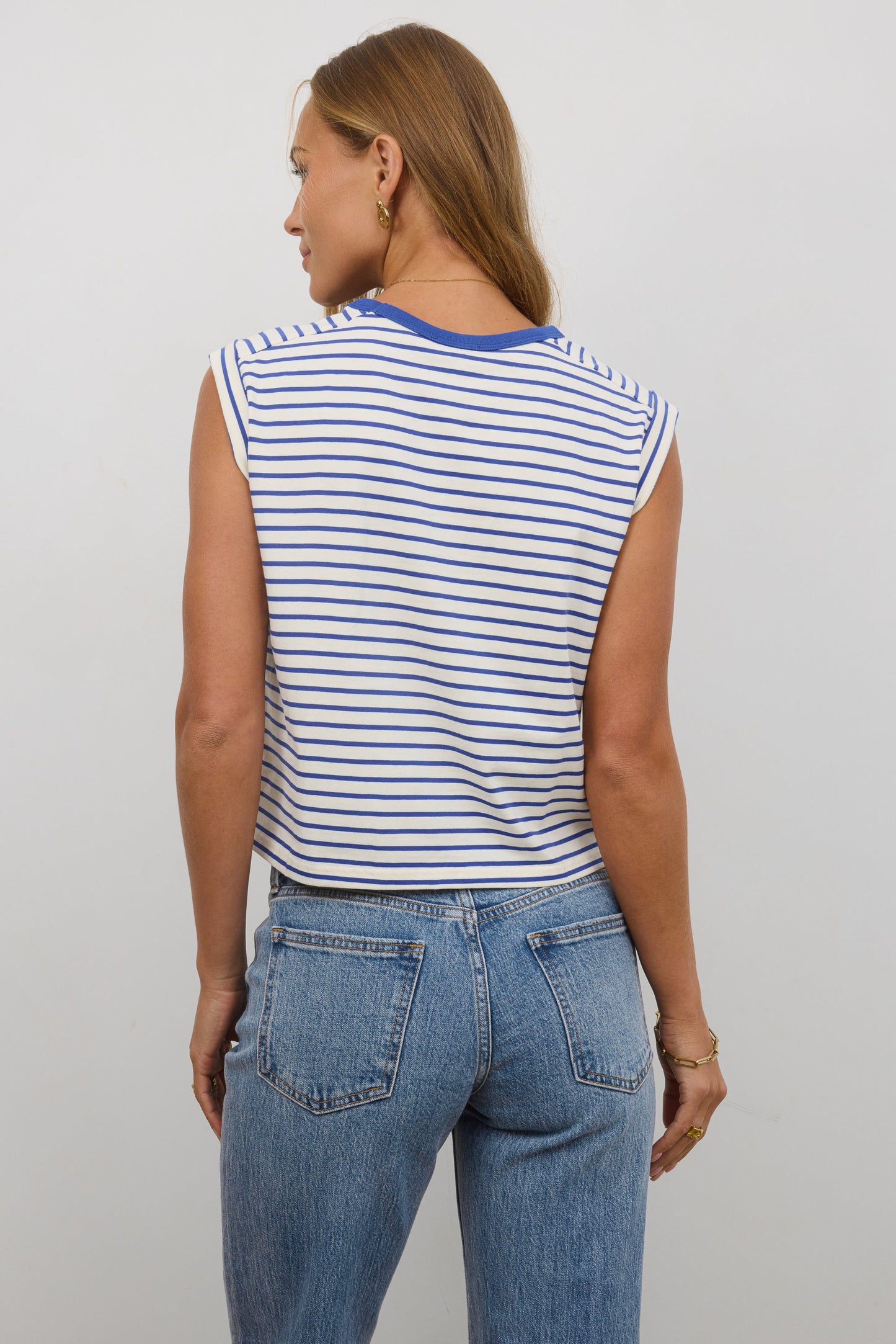 Annie Striped T-Shirt in Blue - FINAL SALE