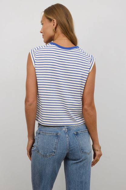Annie Striped T-Shirt in Blue - FINAL SALE