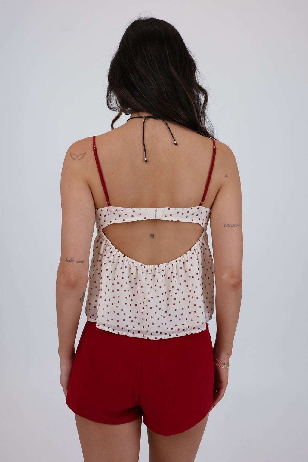 Pretty in Polka Top in Cream