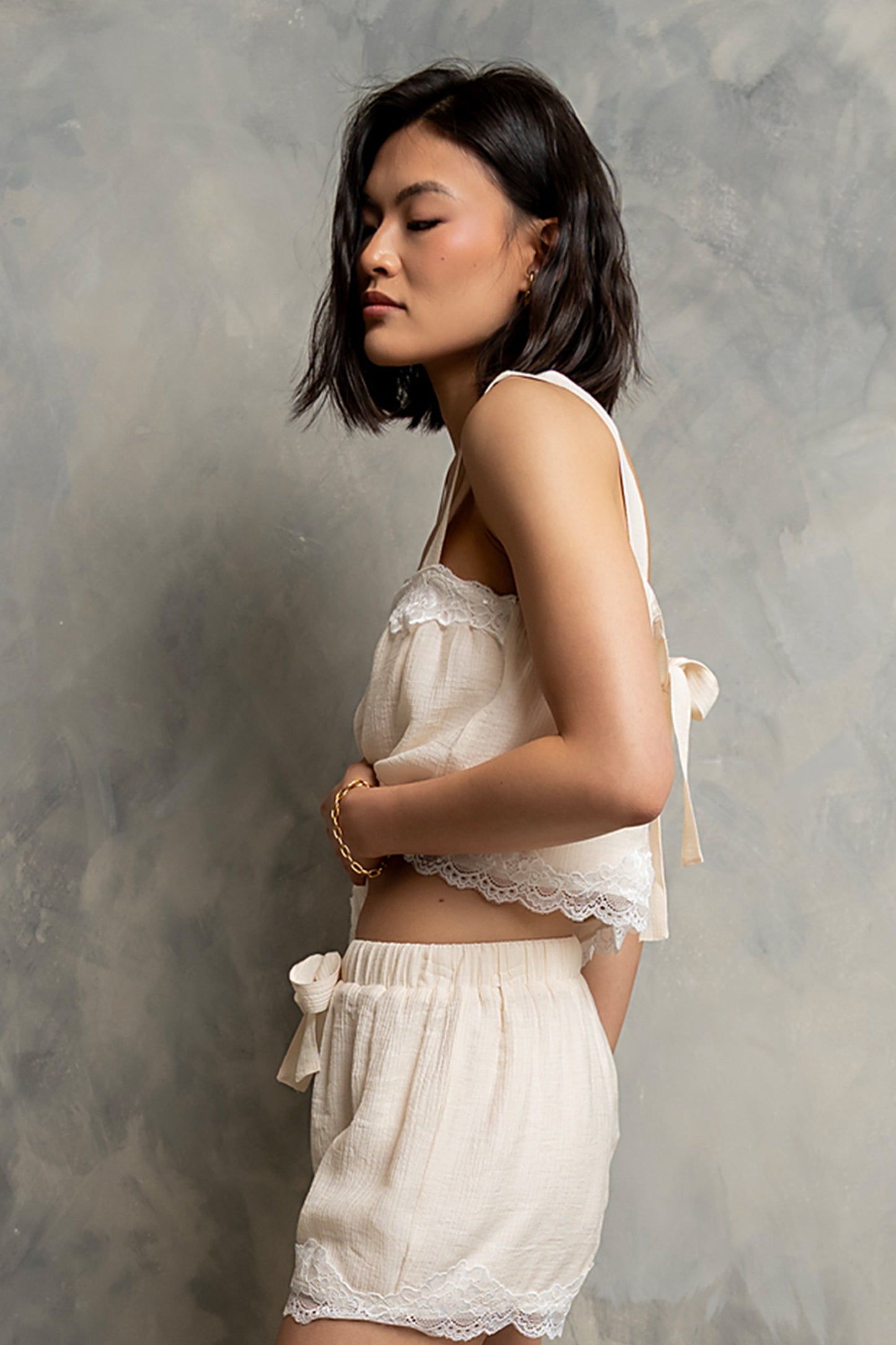 Elsie Lace Trim Shorts