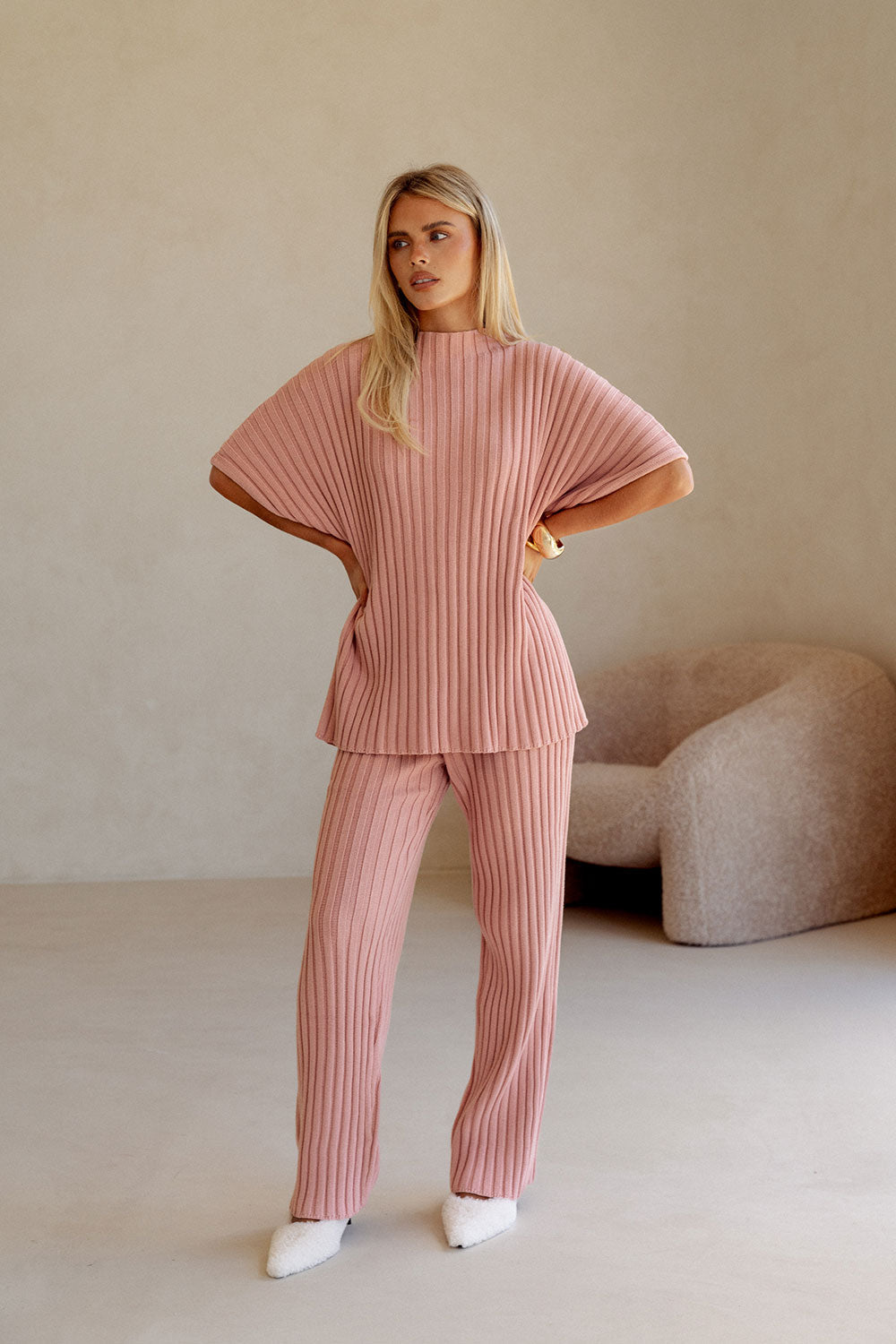 SAMPLE-Celine Top - Blush