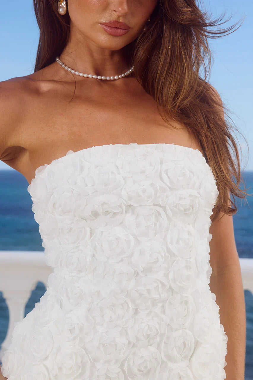 ROSALINE MINI DRESS - WHITE