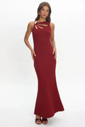 Antwerp Cut-Out Bust Maxi Dress Plum