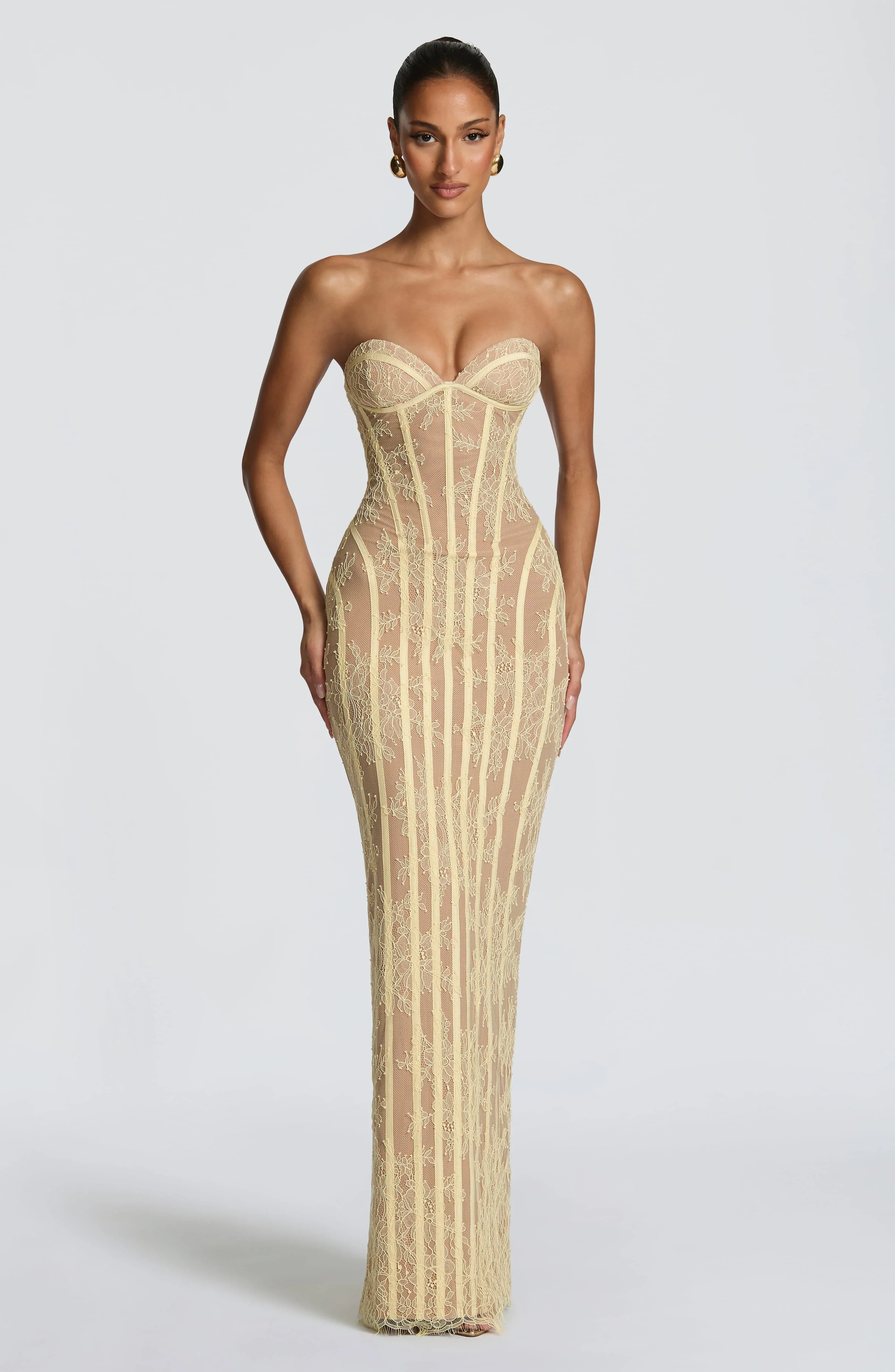 Sian Maxi Dress - Lemon