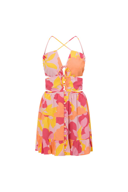 SAMPLE-Backless Cecily Dress - Nectar Floral