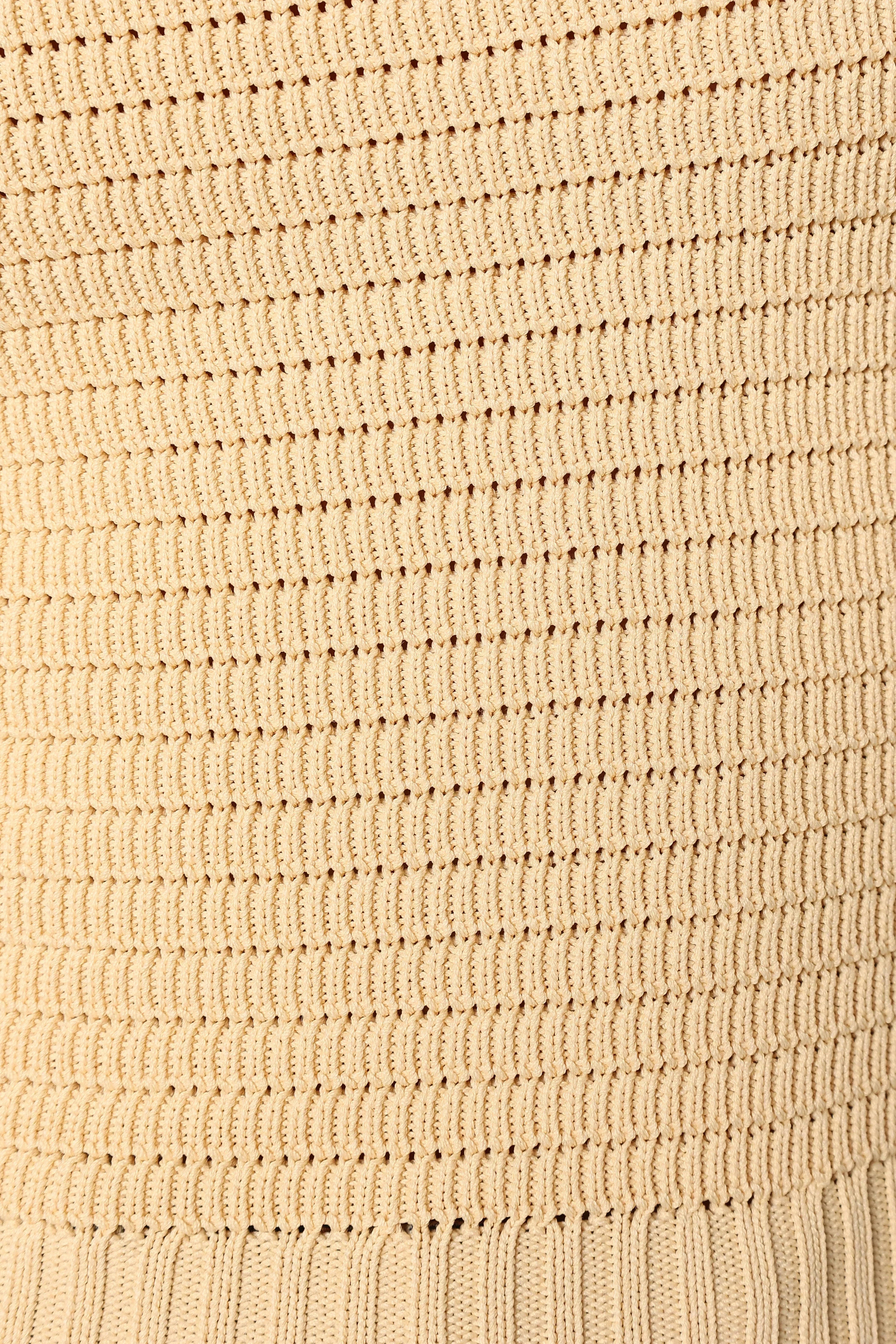 Zia Strapless Knit Top - Lemon