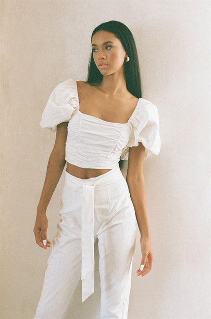 SAMPLE-Amari Pants - White