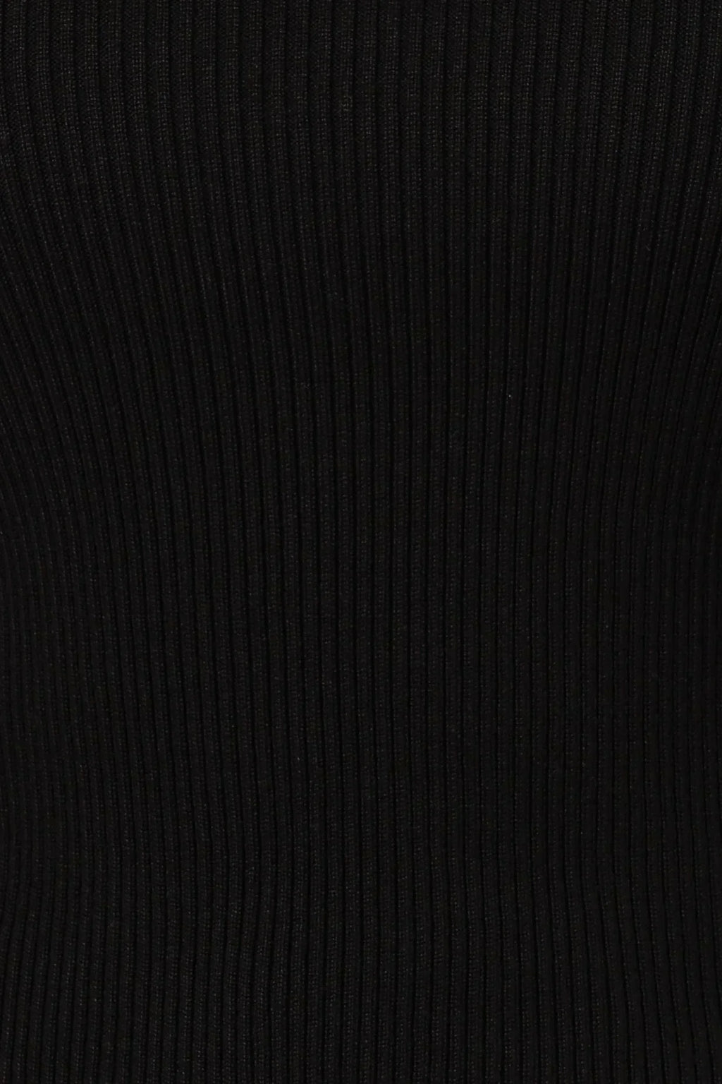 Tammy Ribbed Knit Top - Black