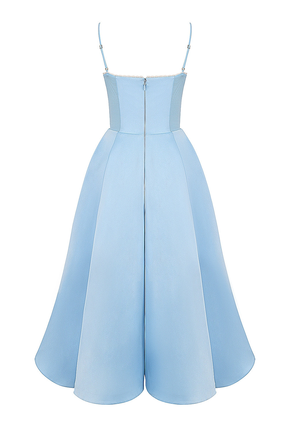 cinderella blue tulle midi dress