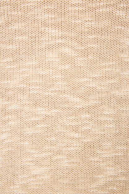 Cozy Up Cotton Heather Sand Open Leg Pants