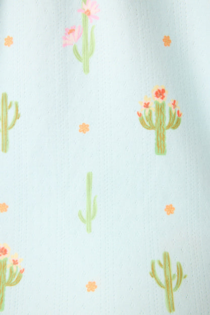 Feelin' Prickly Cactus Blooms Long Sleeve Top
