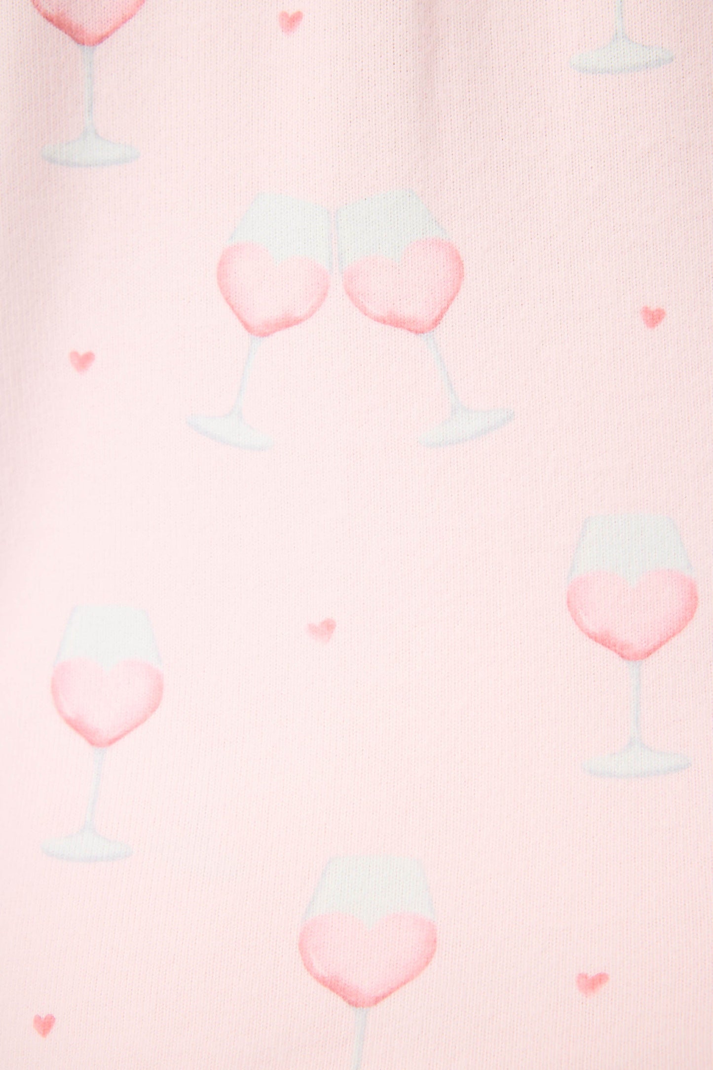 Happy Hour Wine Glass Print 3-Piece Plus Size PJ Set