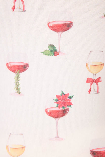 Let's Get Toasty Holiday Wine Print Tank Top