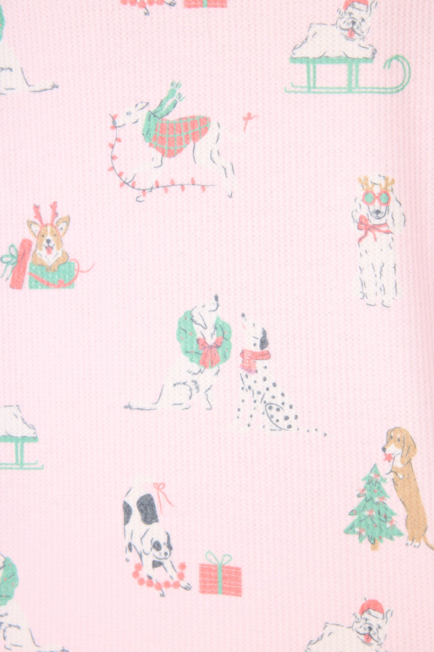 Peace & Pawlidays Dog Print Long Sleeve Top