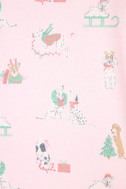 Peace & Pawlidays Dog Print Long Sleeve Top