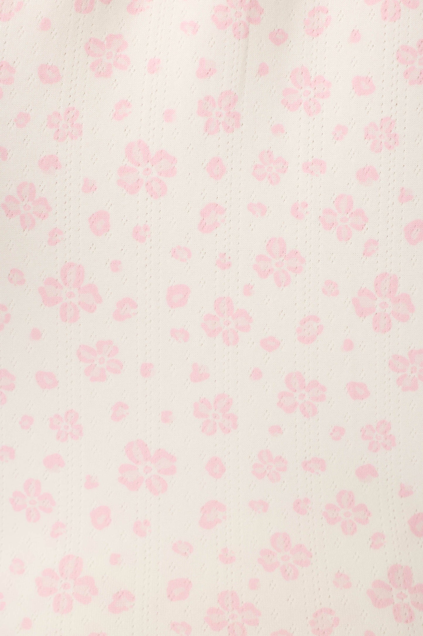 Pretty Petals Sweet Pink Floral Print Open Leg Pants