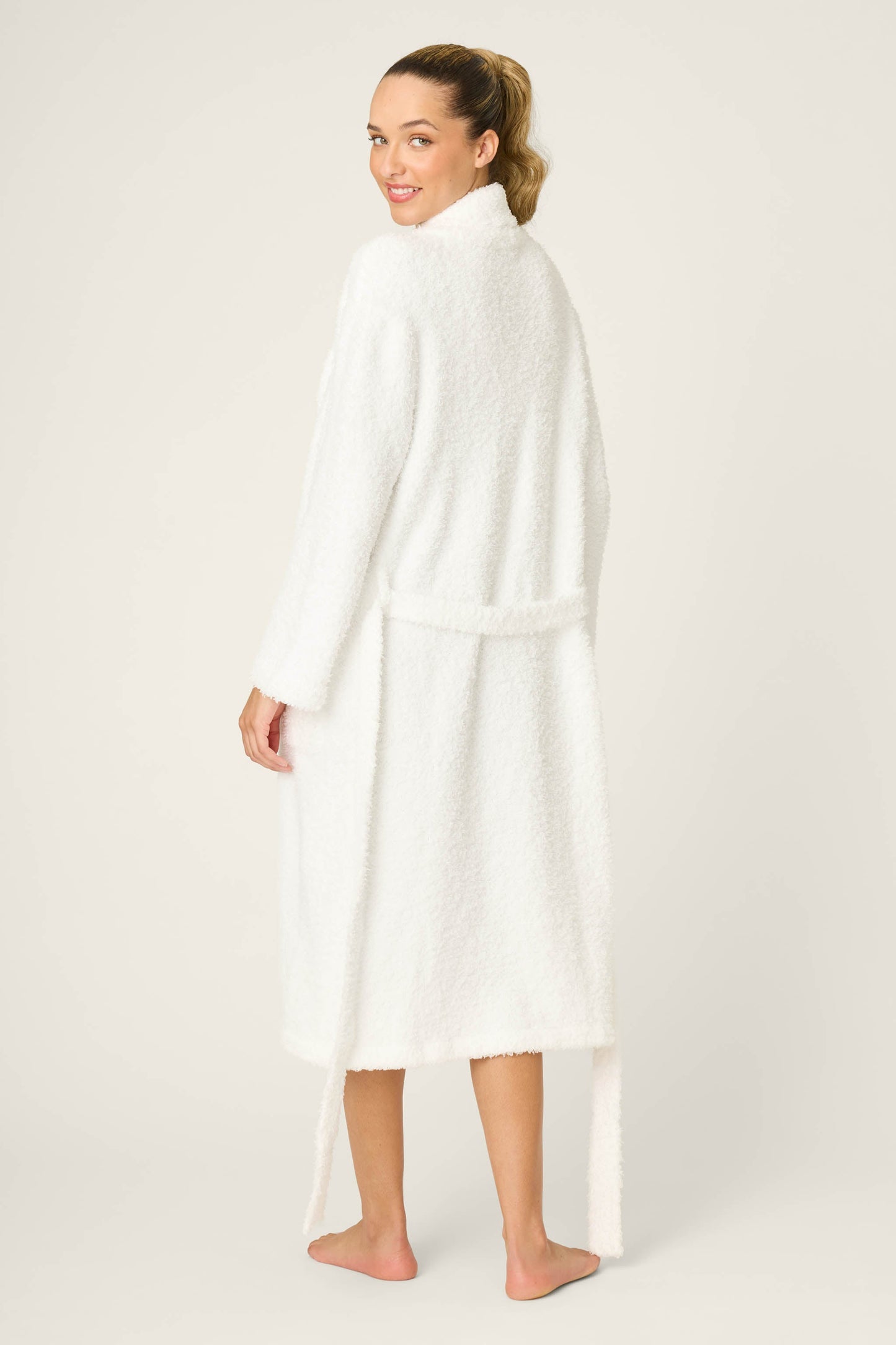 Bundle Up Boucle Ivory Robe