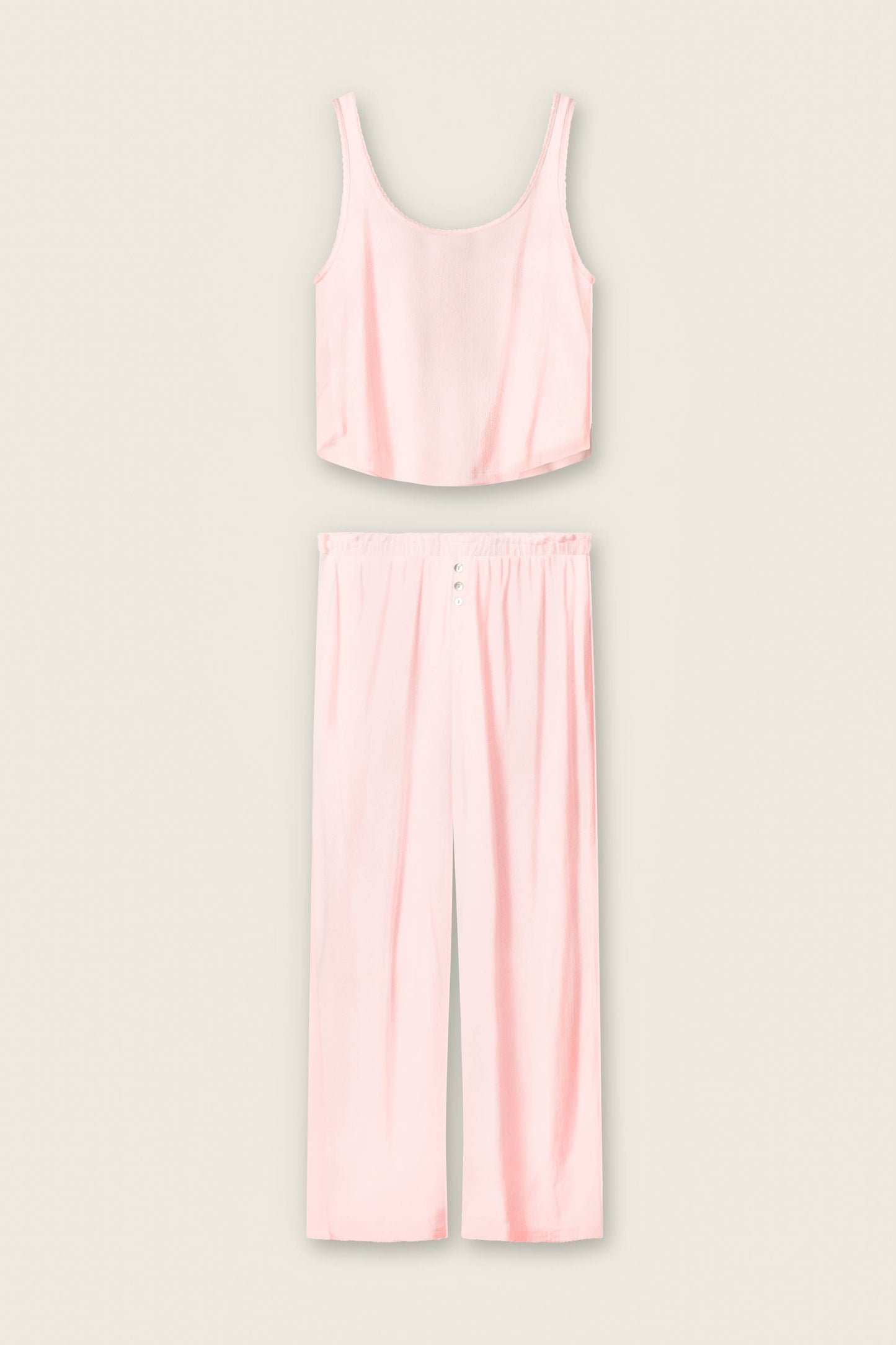 Pointelle Essentials Ballet Pink PJ  Set