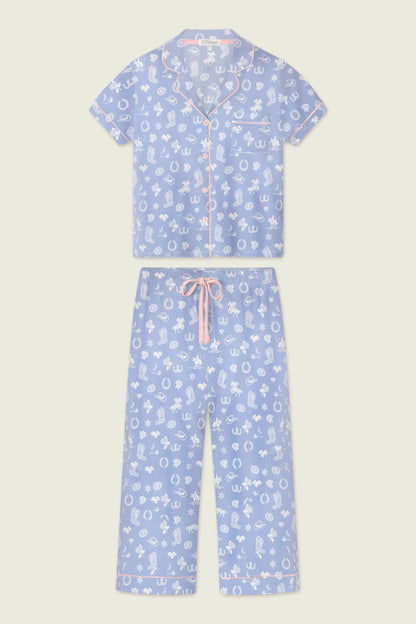 Whimsy Lone Star Love Cropped PJ Set