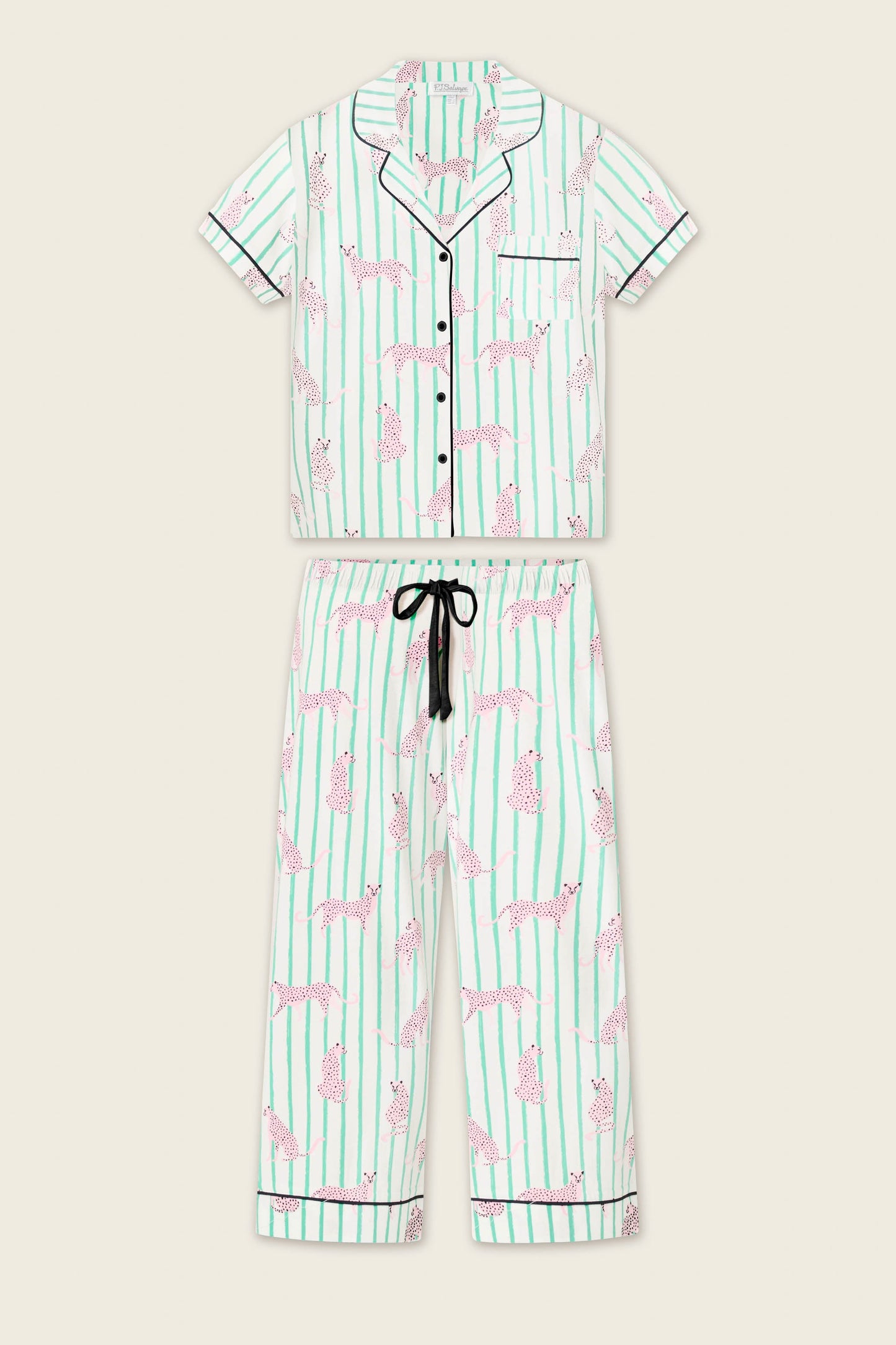 Whimsy Cool Cat Cropped PJ Set