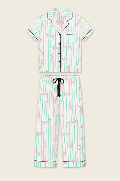 Whimsy Cool Cat Cropped PJ Set