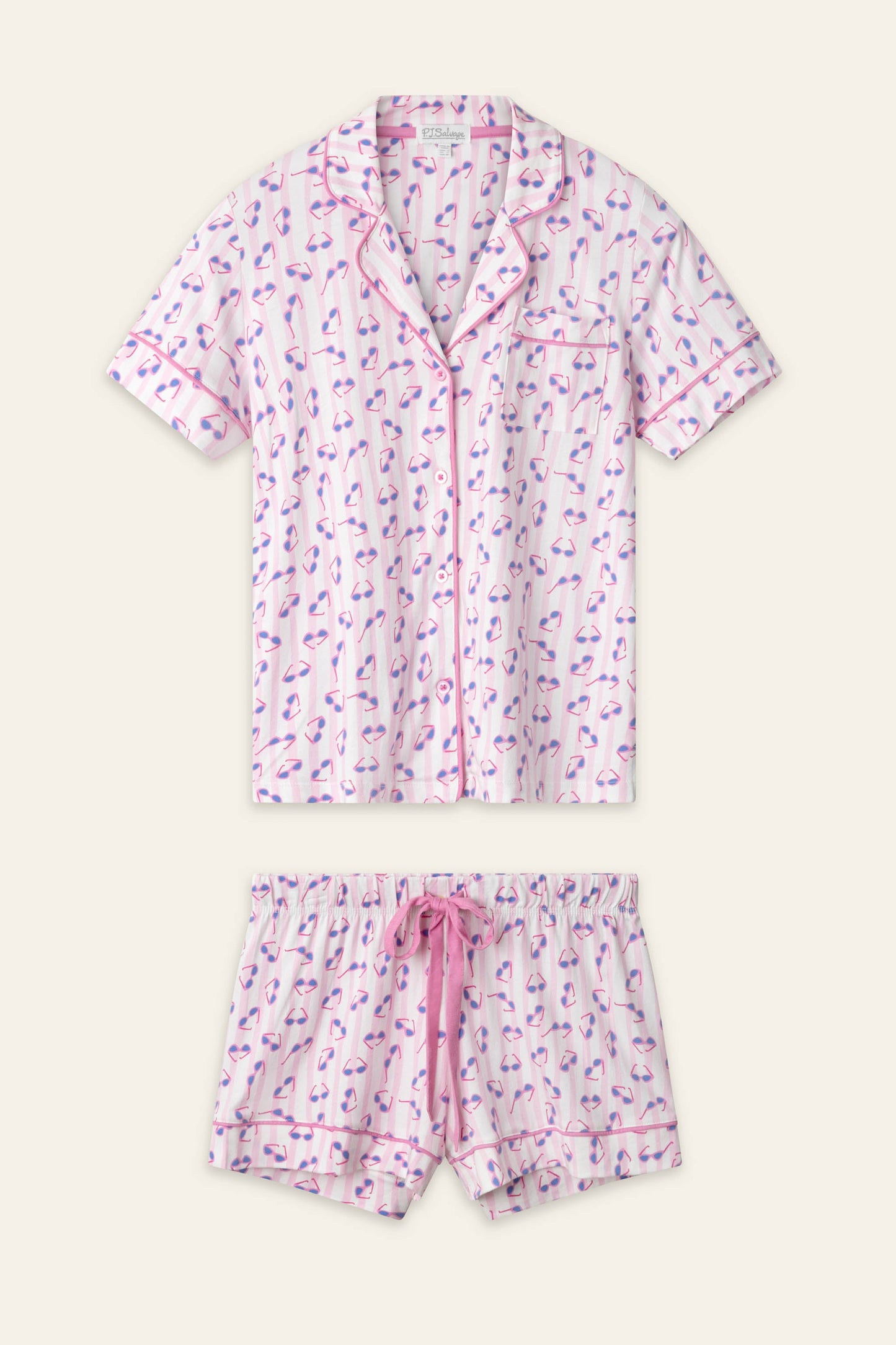 Whimsy Retro Shades Short PJ Set