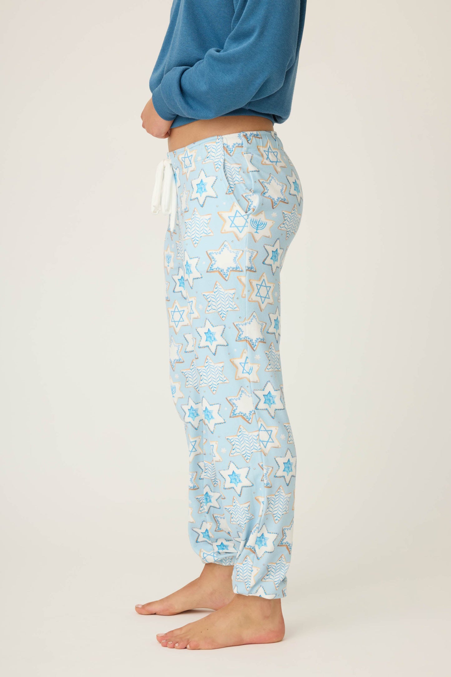 You Had Me At Shalom Cookie Print Banded Pants