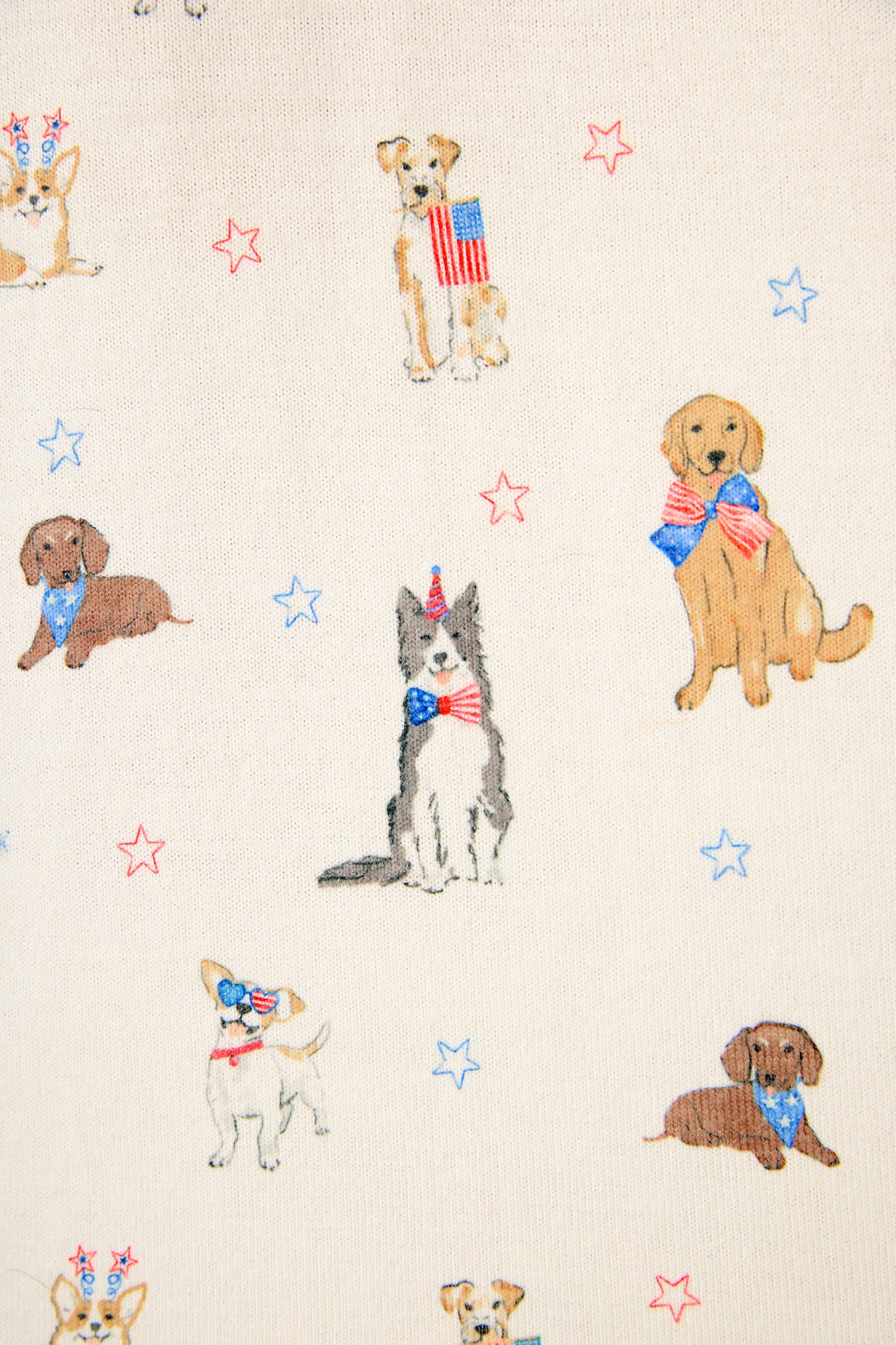 Red, White, & Woof Patriotic Pups Banded Pants