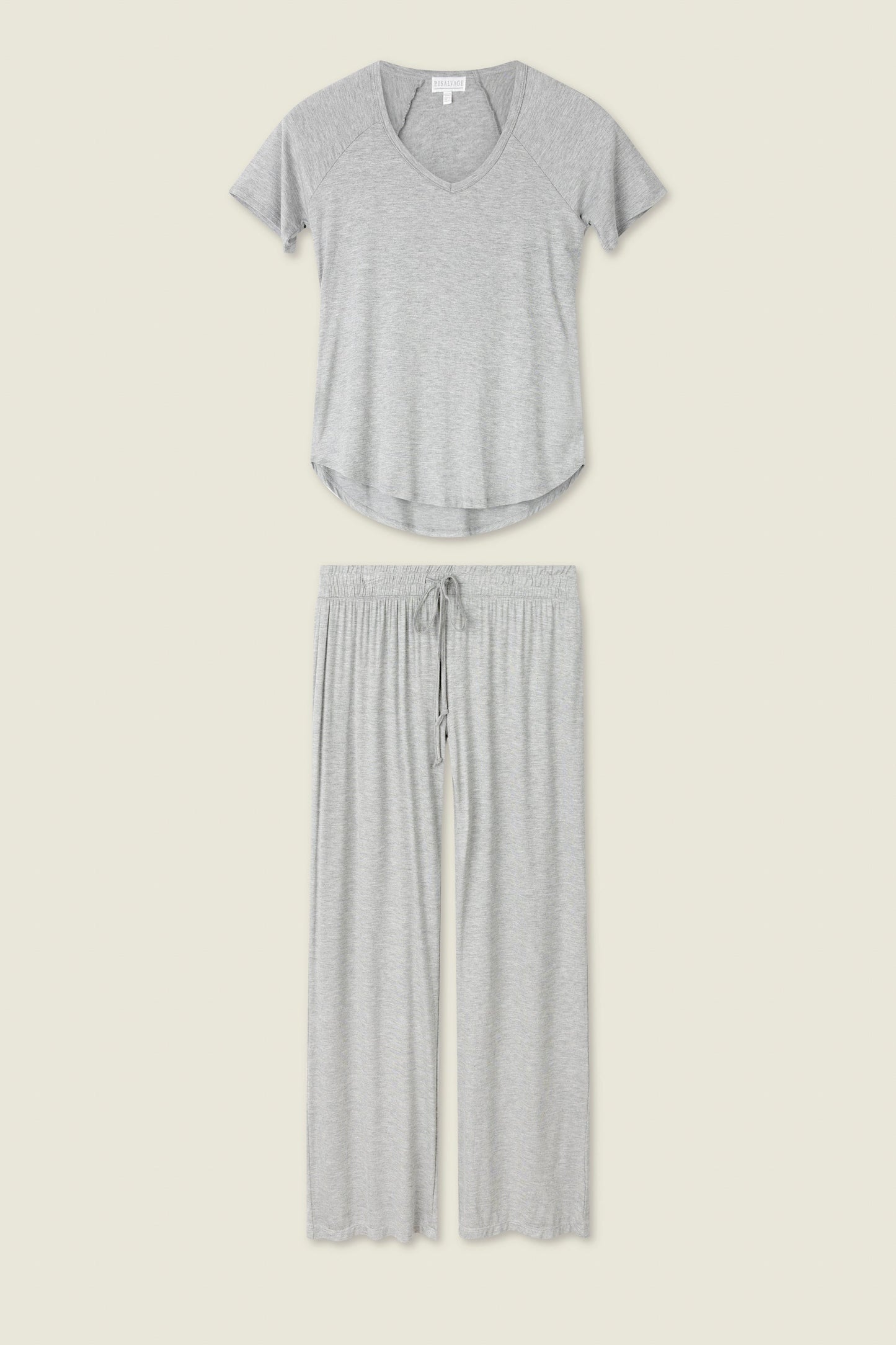Modal Basics Heather Grey PJ Set