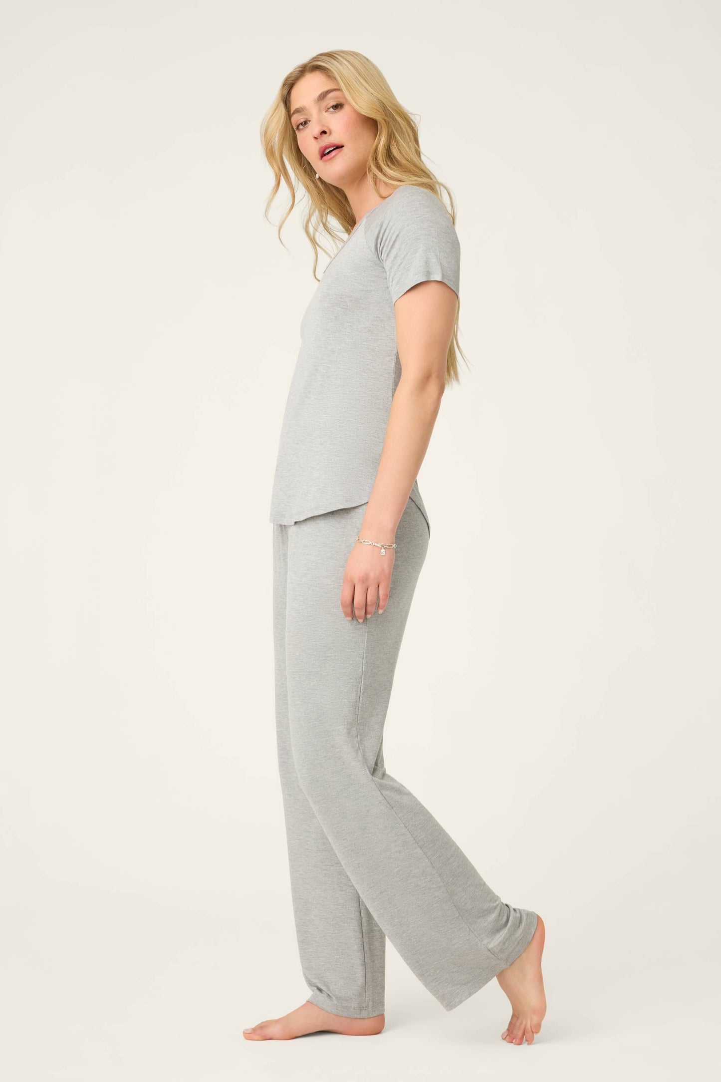 Modal Basics Heather Grey PJ Set