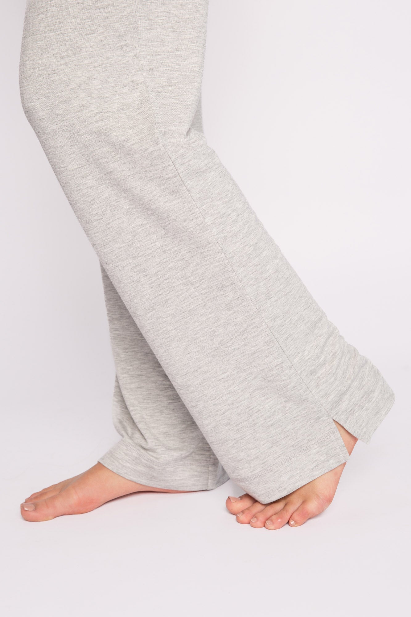Jammie Essentials Long Heather Grey PJ Set