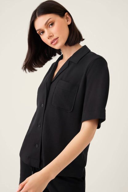 Jammie Essentials Short Black PJ Set