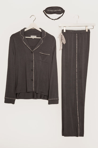 Modal Dreams Charcoal 3-Piece PJ Set