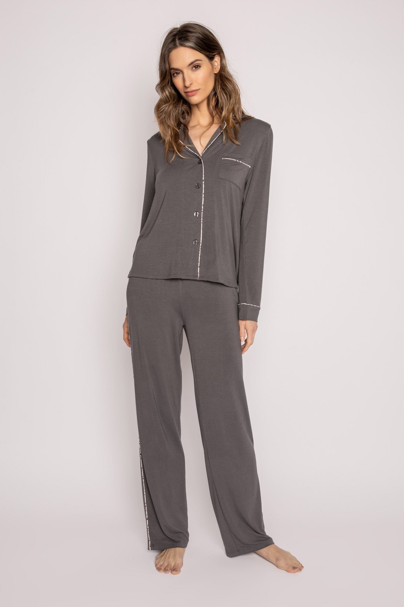 Modal Dreams Charcoal 3-Piece PJ Set