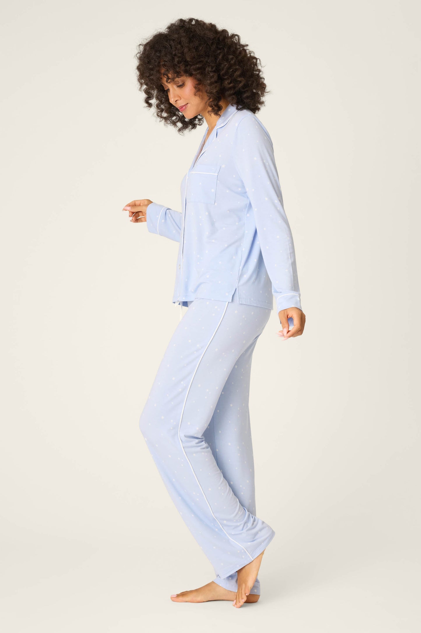 Modal Basics Star Print 3-Piece PJ Set