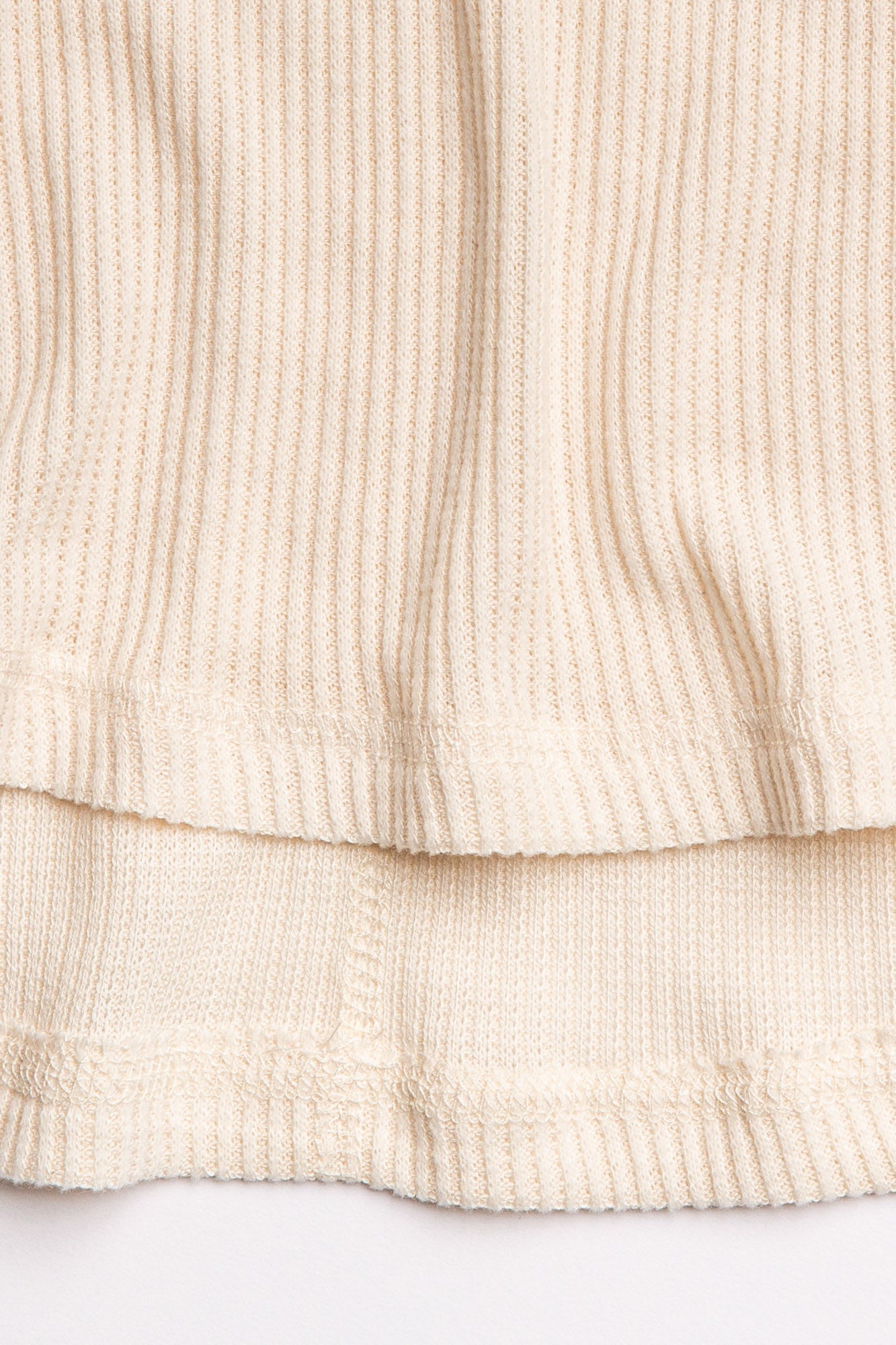 Textured Essentials Stone Long Sleeve Top