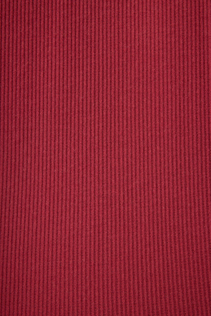 Textured Essentials Port Long Sleeve Top