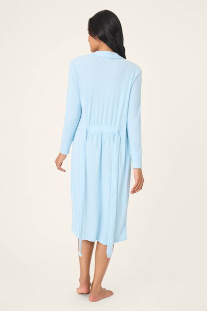Textured Essentials Light Sky Robe