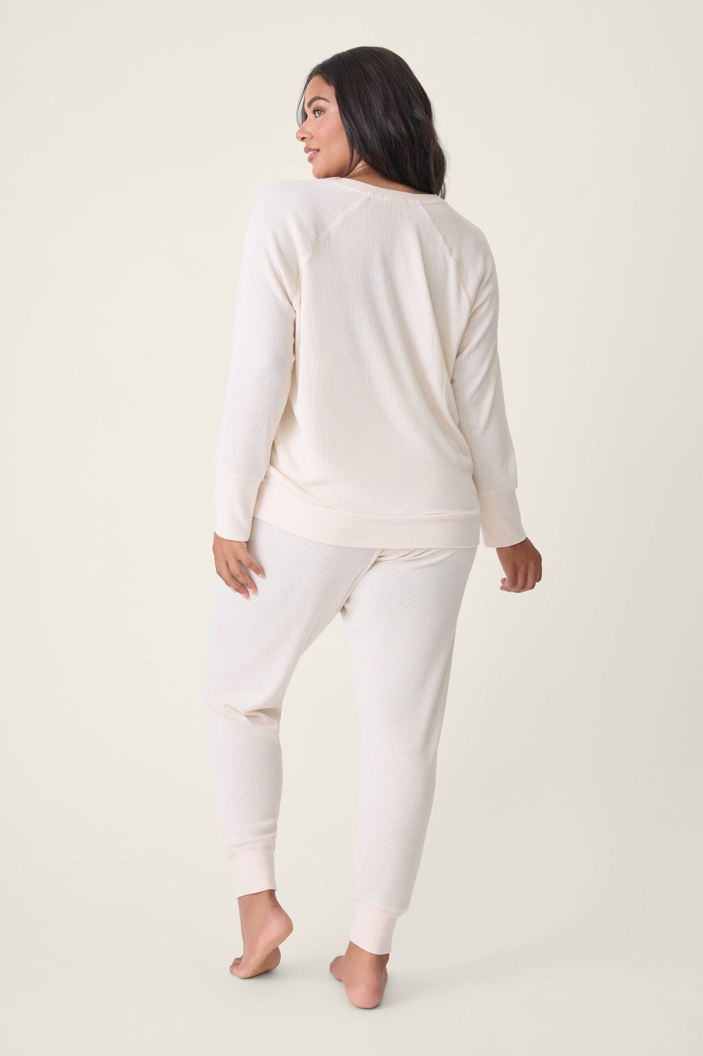 Textured Essentials Stone Plus Size Lounge Set