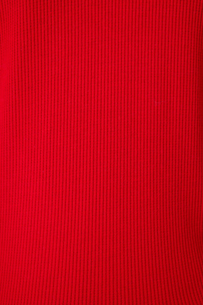 Textured Essentials Red Tank Top