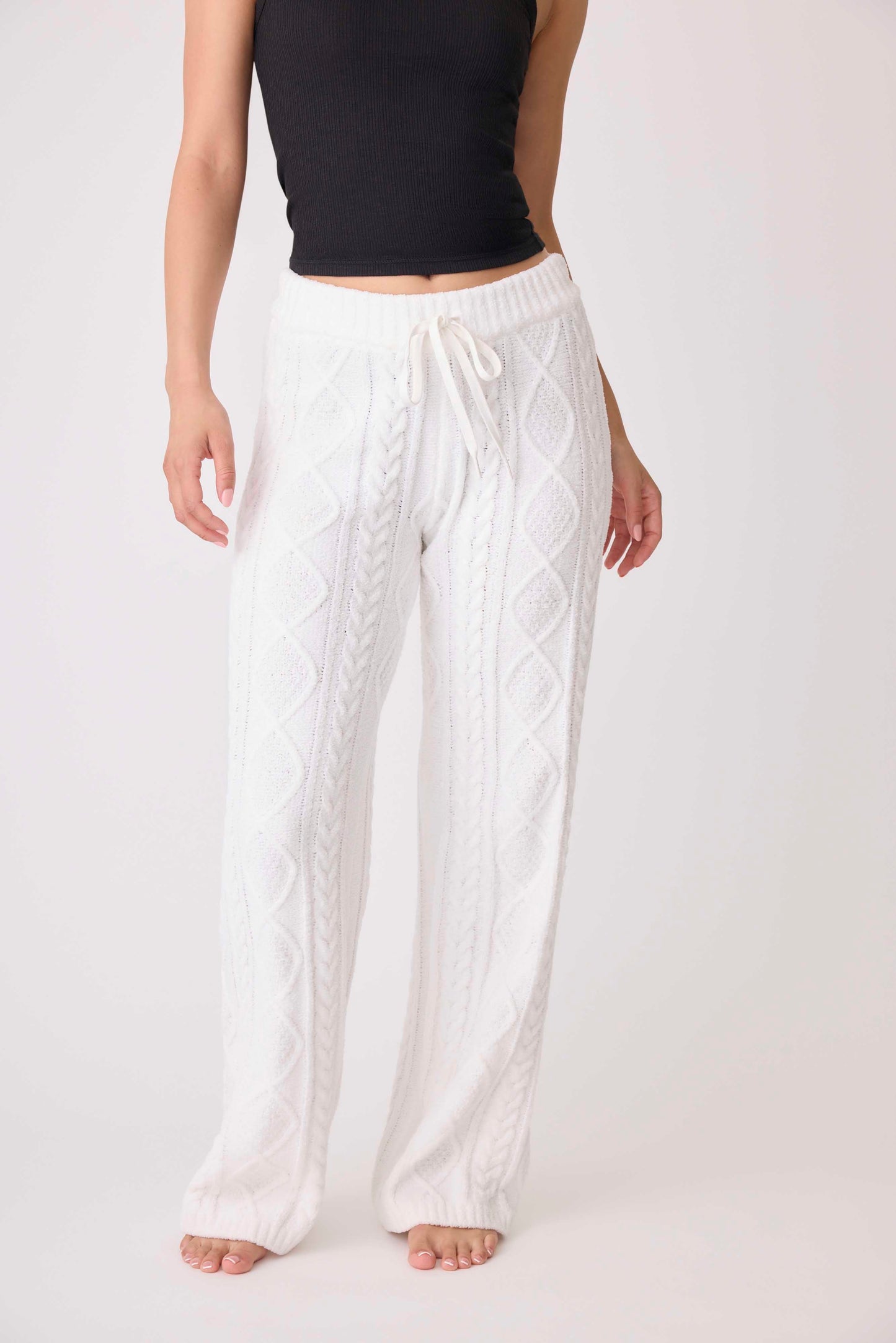 Chenille Cable Knit Lounge Pants