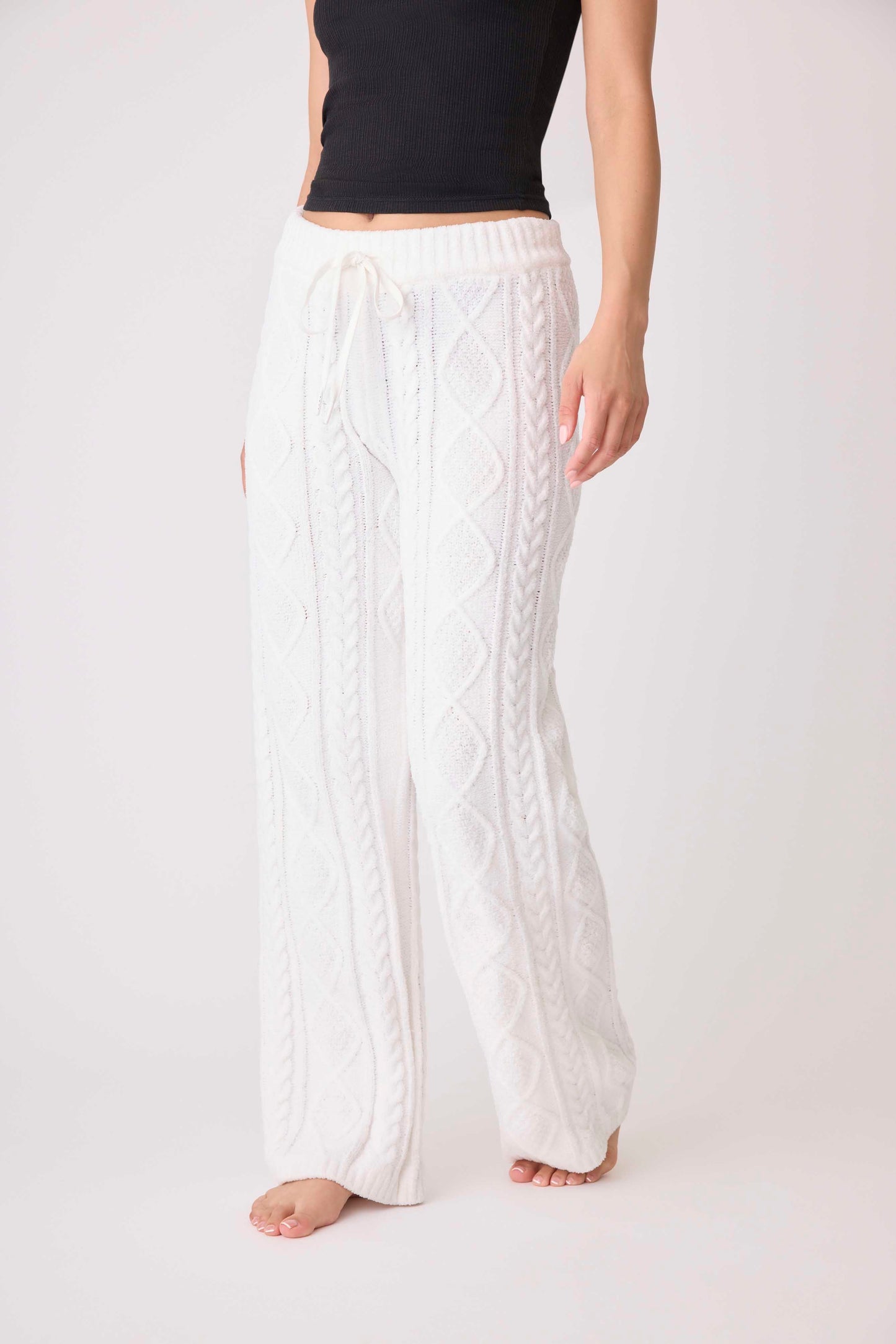 Chenille Cable Knit Lounge Pants