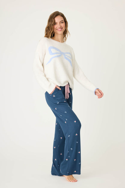 English Rose Bow Snuggle Sweater