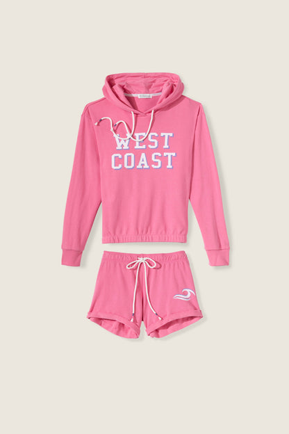 Home Base West Coast Graphic Fleece Short Set