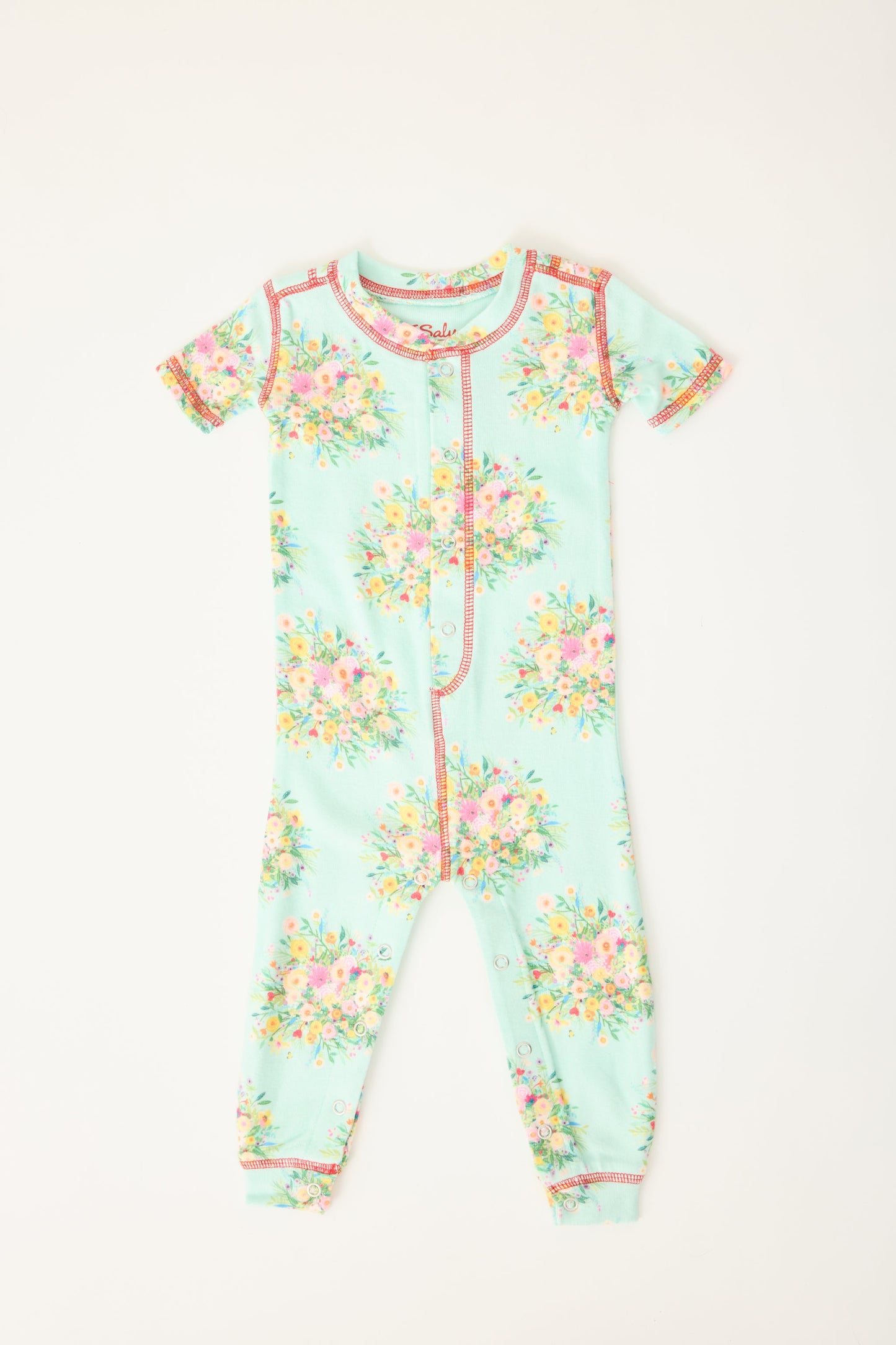 Adrian Valencia x PJS Floral Baby Romper
